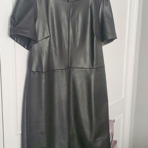 Reitmans faux-leather dress, Large